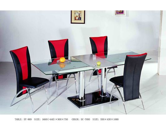 2m Modern Lifestyle Extendable Dining Table DT-809 Wear Resistant With Iron Frame