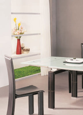 Contemporary 90cm Width White Extendable Dining Table DT-887 For Home Use