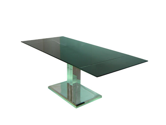 2m Modern Black Extendable Dining Table DT-0904 With Stainless Steel Frame
