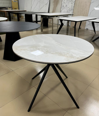 Diameter 900mm Cut To Size Ceramic Table Top Dining Table DT-1029 Fixed Type For Home Use