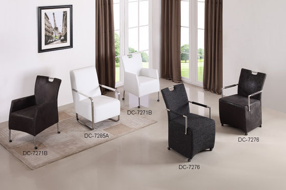Modern Leather Upholstered Arm Chair Easy To Maintain For Living Room DC-7271B