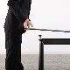 1800*850mm Modern Custom White Or Black Ceramic Top Dining Table, Knock-down, Fixed Type