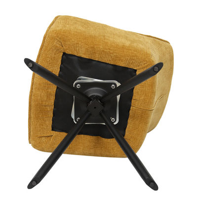 FUPENG Swivel Dining Chair Leather/Fabric Sturdy Metal Base Various Colors Materials